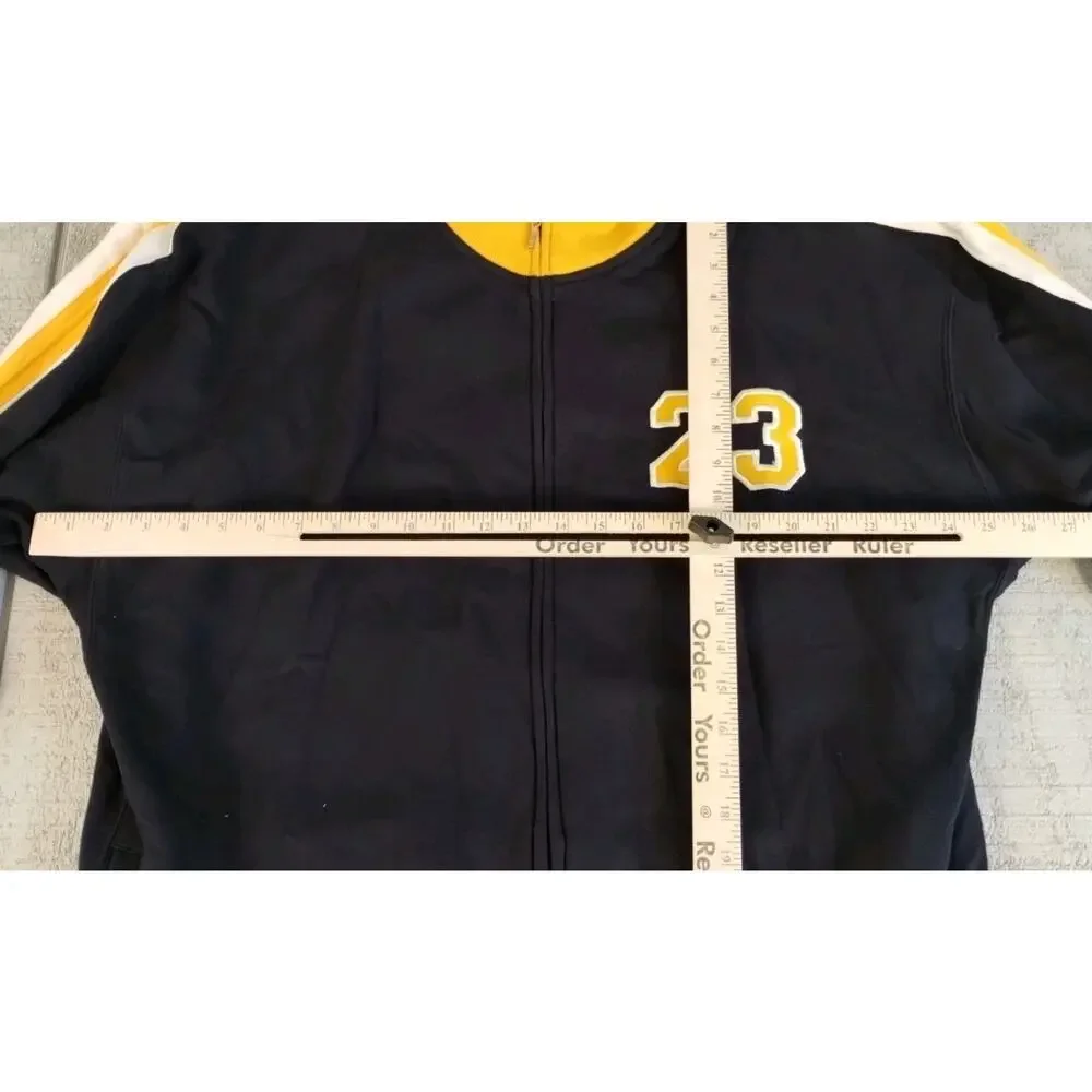 VOIT Vintage Track Suit Top Jacket - Size XXL - Dark Blue and Yellow - #23
